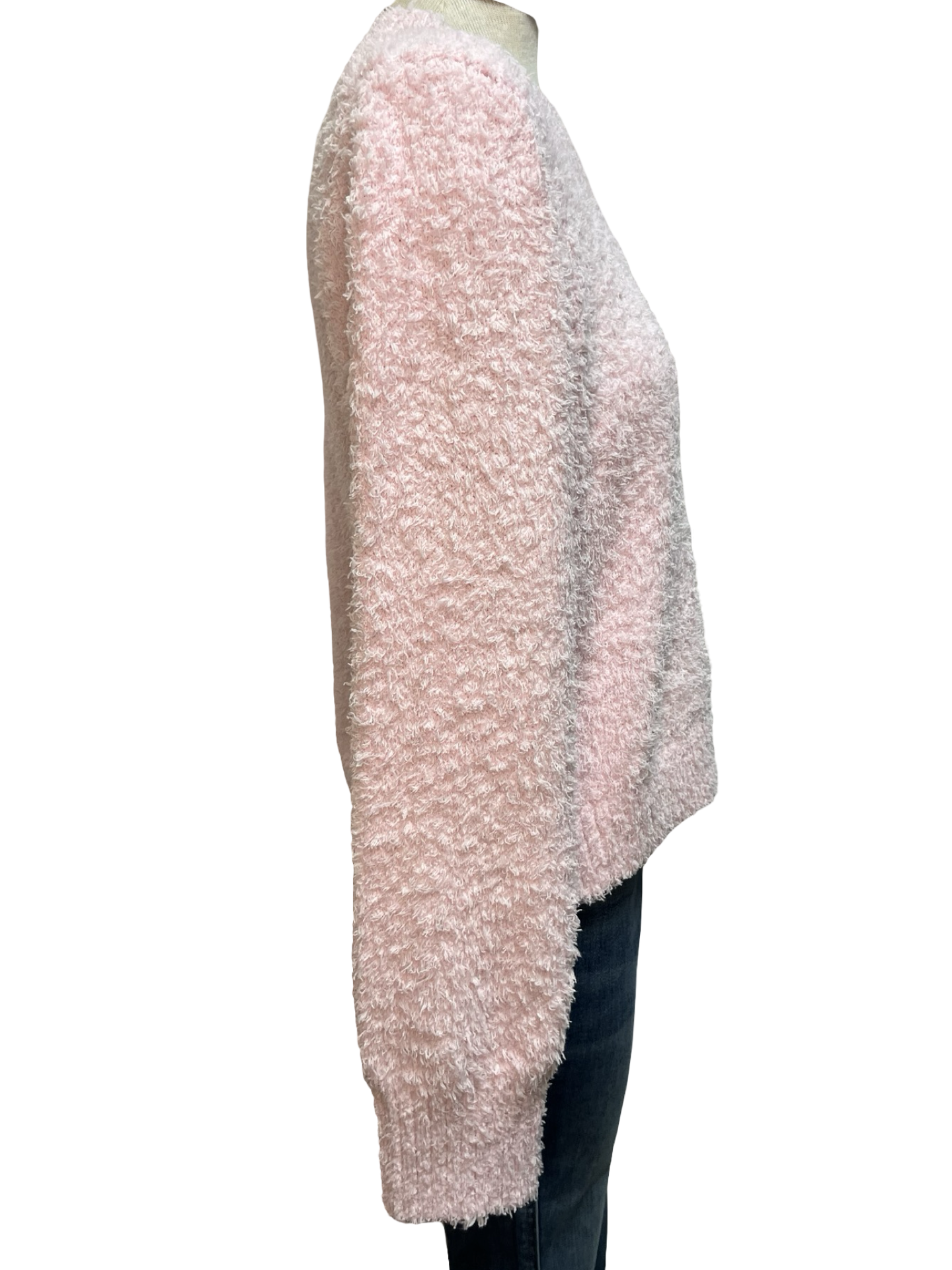 Bundle up Boucle Pink Long Sleeve Top
