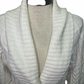 Chenille Cozy Cable Shawl Collar Robe Ivory