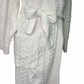 Chenille Cozy Cable Shawl Collar Robe Ivory