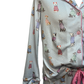 Doggone Cold Dog Print Pointelle PJ Pant Set Blue Haze