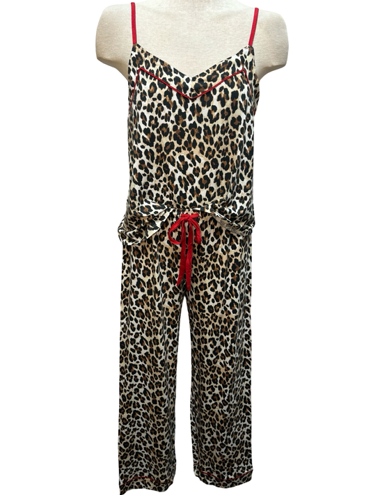 Holiday Dreams Leopard Print PJ Pants