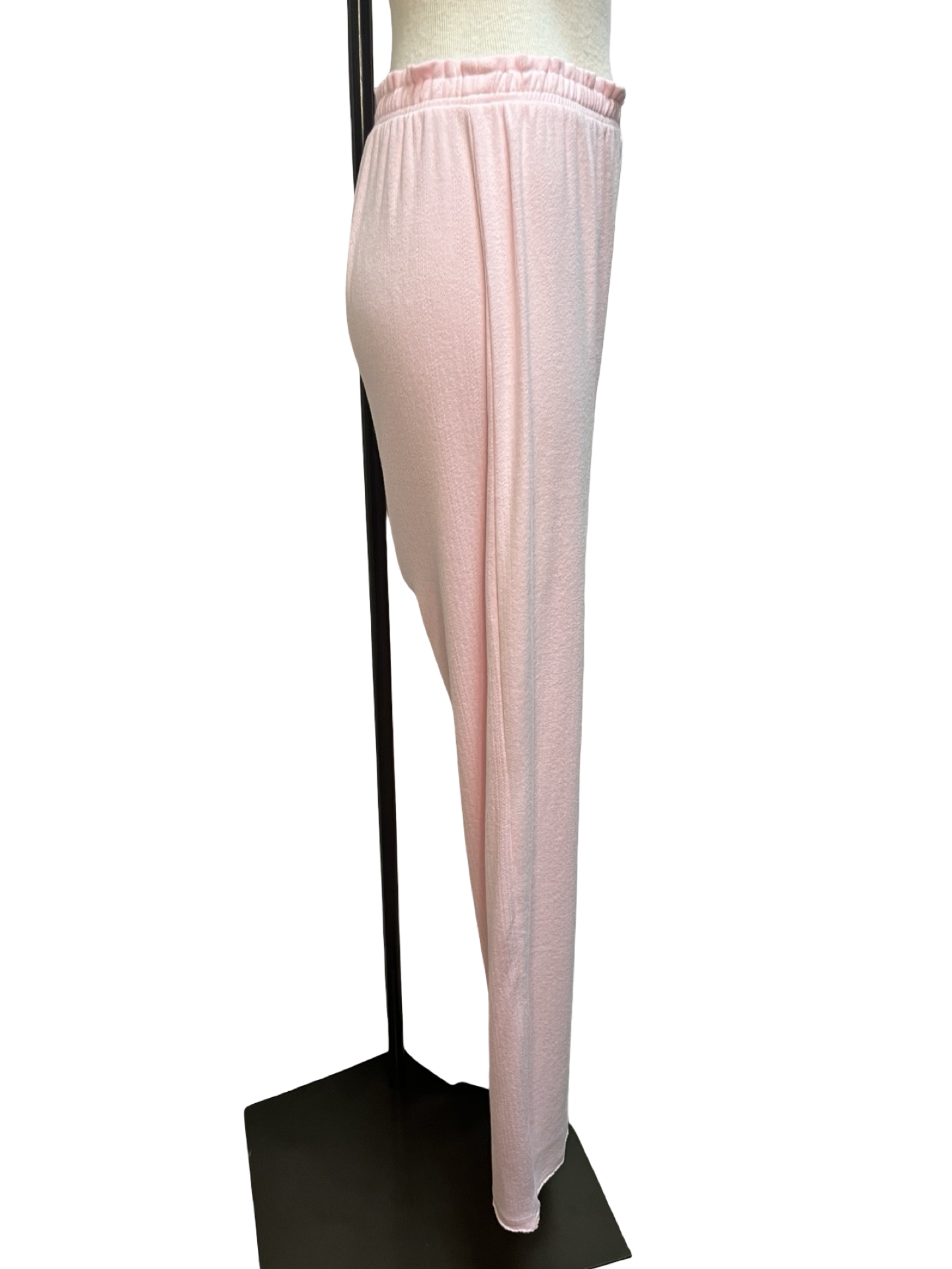 Pointelle Essentials Ballet Pink Open Leg Pant