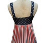Patriotic American Flag Babydoll Tank Top