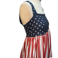 Patriotic American Flag Babydoll Tank Top