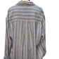Perfect Striped Button Up Top Indigo