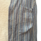 Perfect Striped Button Up Top Indigo