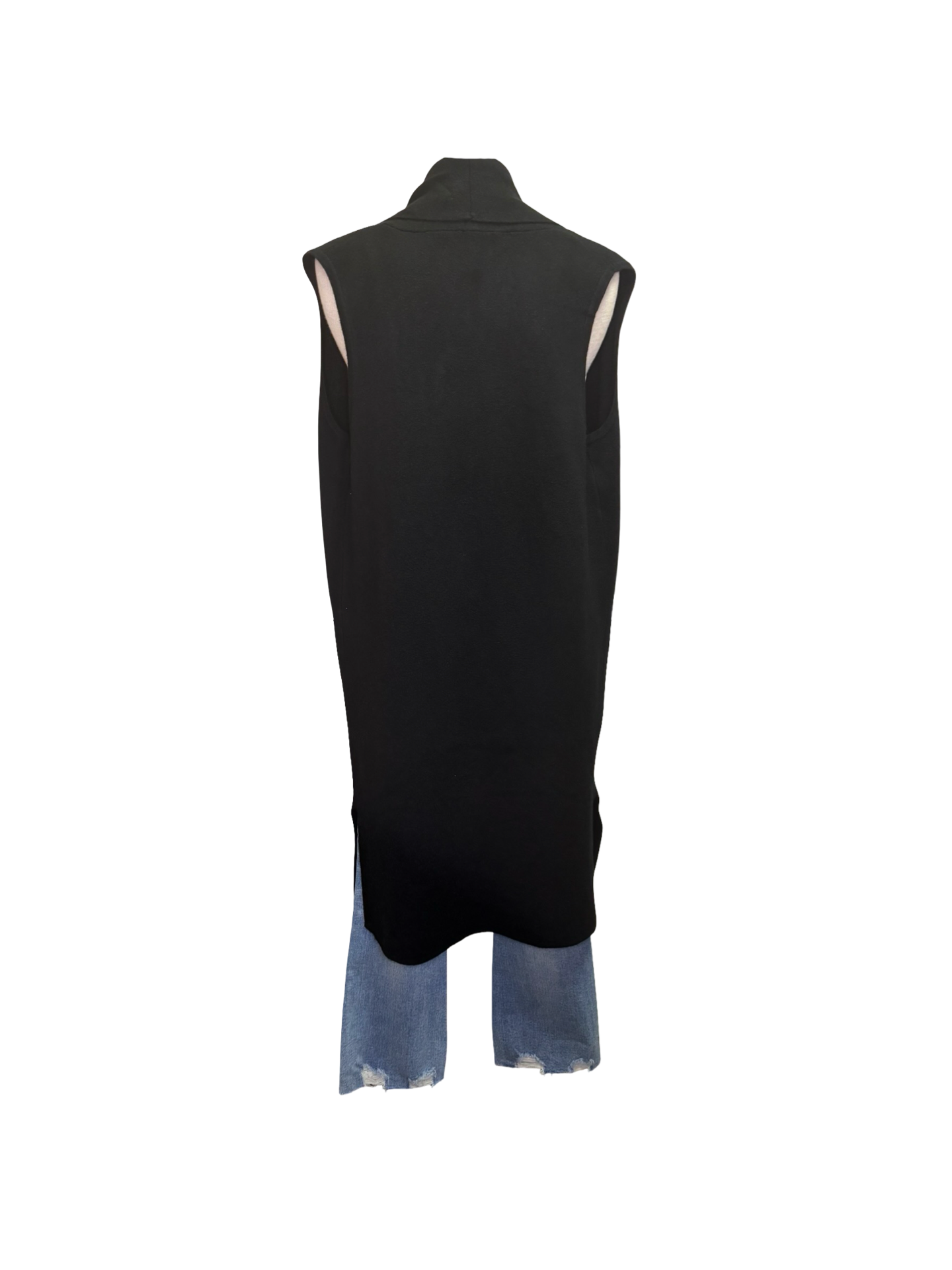 Sleeveless Open Knitted Cardigan