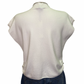 Sweater Vest with Shirring Detail Off White