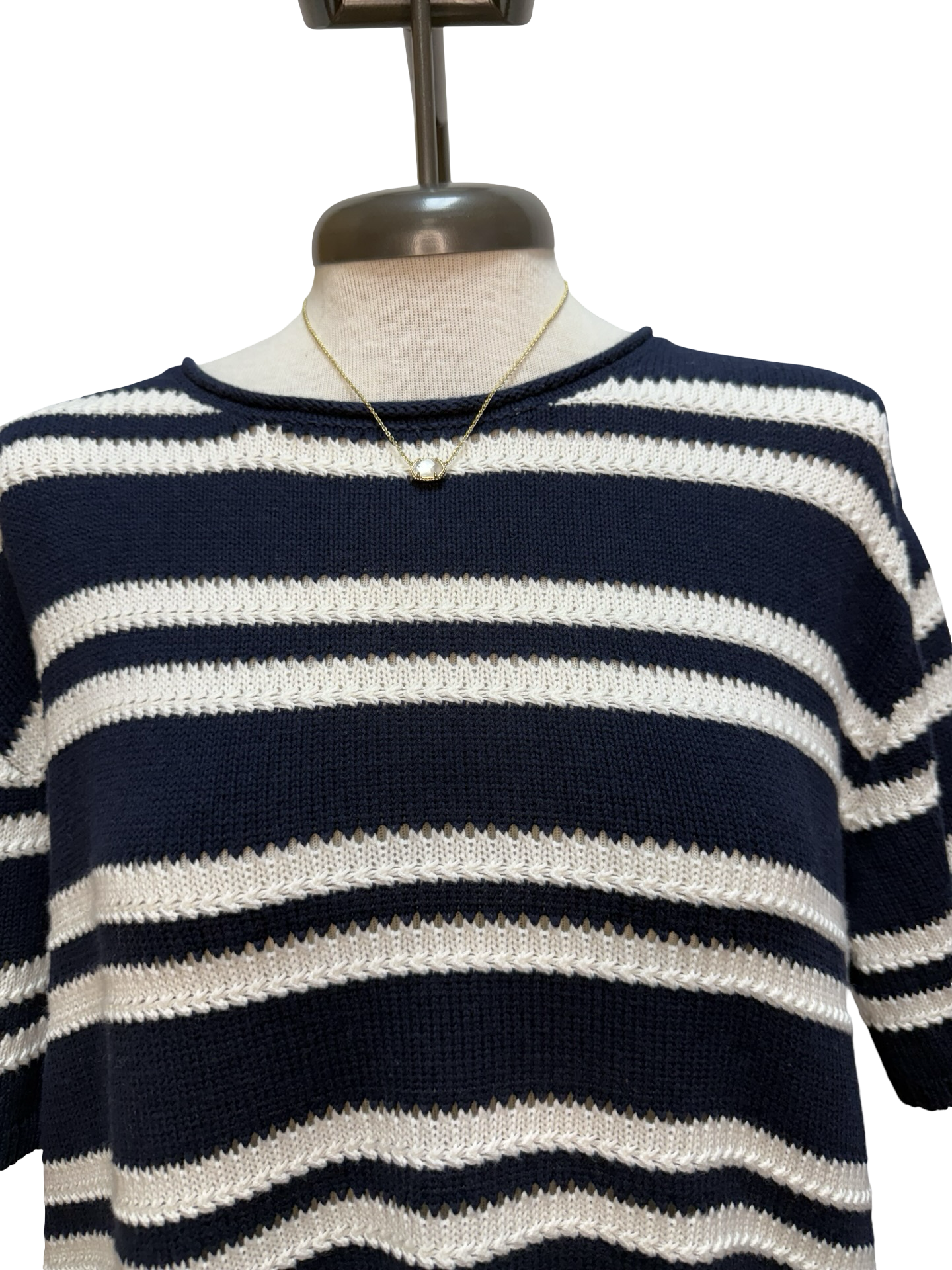 Prado Stripe Sweater Top Eclipse