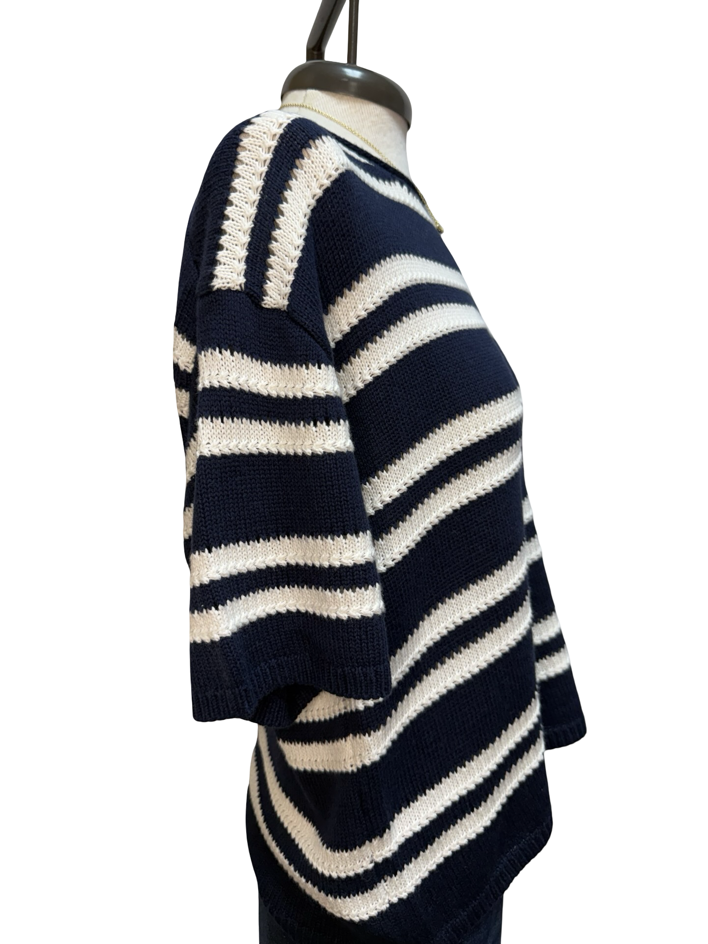 Prado Stripe Sweater Top Eclipse