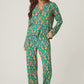 Cheetah Bonita Dreams Cheetah Print Long Sleeve PJ Set