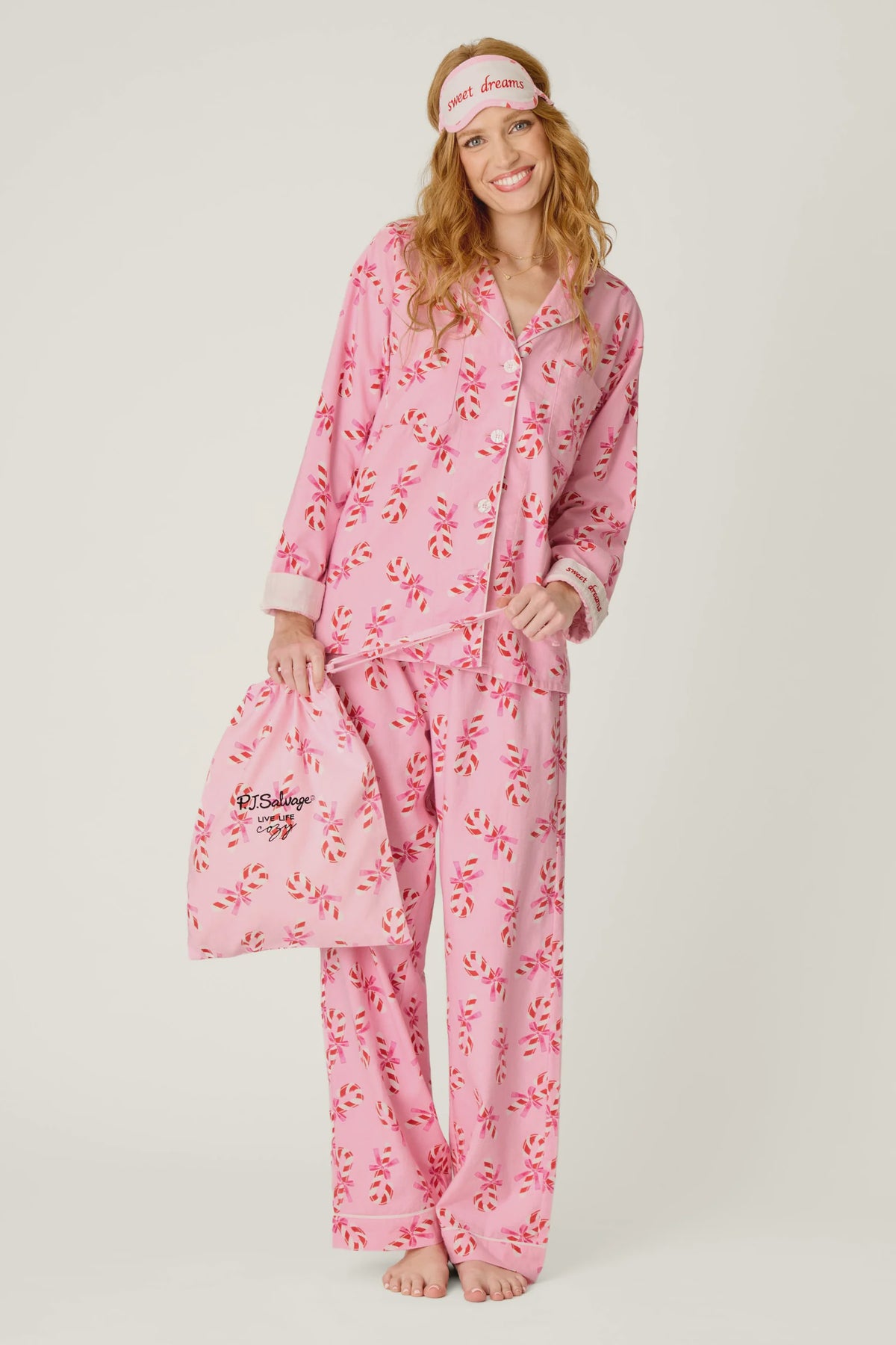 Sweeter Than Sugar Candy Can Print 4-Piece PJ Set