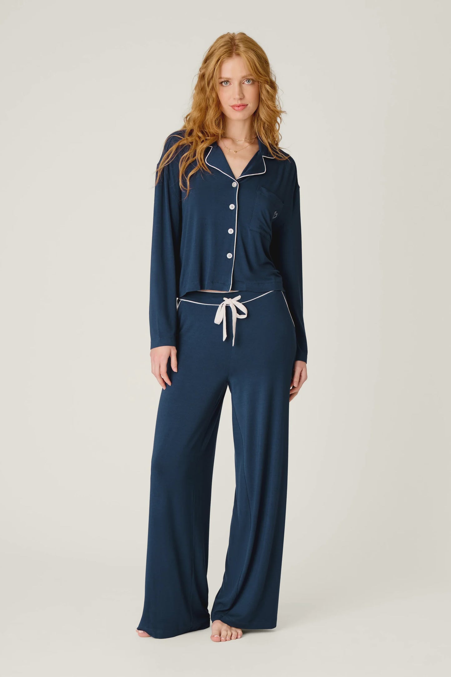 Soiree Dreams Deep Navy Long Sleeve PJ Set