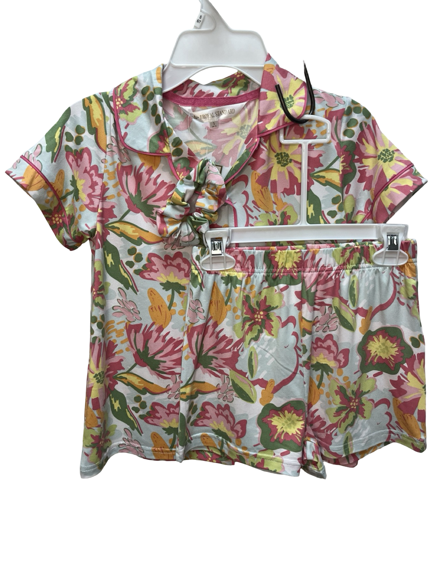 Girl's  Summer Bouquet Sleep Shorts Set