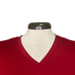 Highlands V Neck Pocket Tee Dark Red