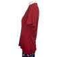 Highlands V Neck Pocket Tee Dark Red