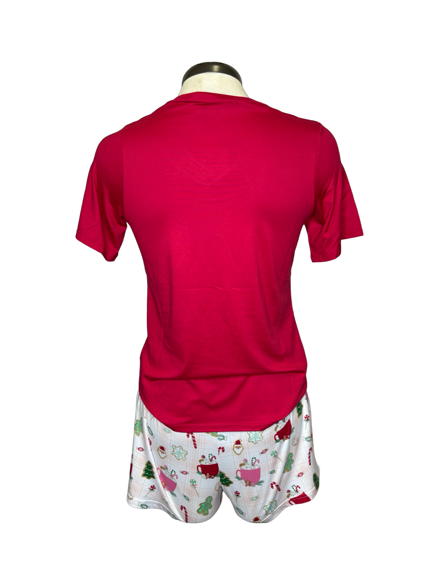Highlands V Neck Pocket Tee Red