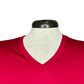 Highlands V Neck Pocket Tee Red