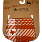 Texas Plaid Dog Bandana White/Burnt Orange