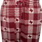 Howdy Plaid Men's Sleep Pants Maroon/Grey