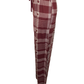Howdy Plaid Men's Sleep Pants Maroon/Grey