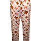 Put a Bow On It Sleep Pants White/Burnt Orange/Pink