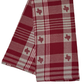 Howdy Plaid Jacquard Hand Towel Maroon/Grey