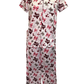 Put a Bow On It Sleep Pants White/Maroon/Pink