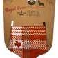 Texas Plaid Dog Bandana White/Burnt Orange