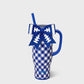 Gameday Gingham Royal Blue Mega Mug 30oz