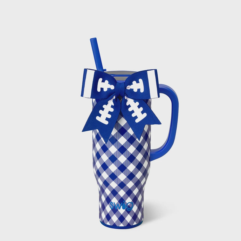 Gameday Gingham Royal Blue Mega Mug 30oz
