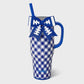 Gameday Gingham Royal Blue Mega Mug 40oz