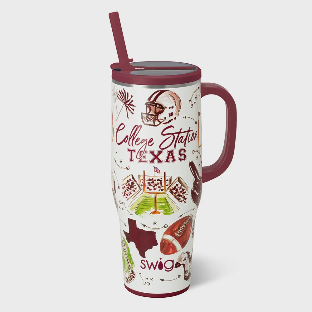 Tailgates in College Station Mega Mug 40oz