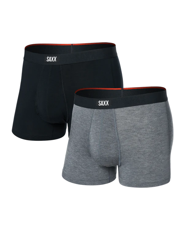 Vibe Xtra 2 Pack Black/Dark Grey Heather