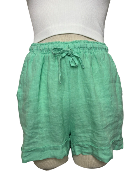 Sammy Linen Shorts Aqua