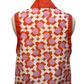 Scallop Hem Printed Top Coral