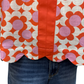 Scallop Hem Printed Top Coral