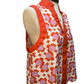 Scallop Hem Printed Top Coral