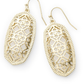 Elle Drop Earrings Gold Filigree