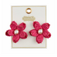 Raffia Flower Earrings