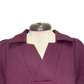 Collared Textured Dress Burgundy