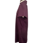 Collared Textured Dress Burgundy