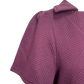 Collared Textured Dress Burgundy