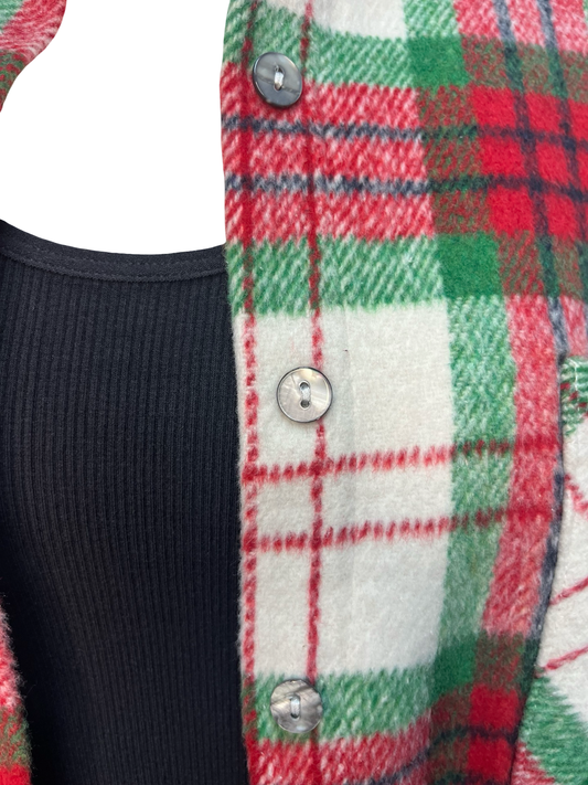 Plaid Shacket Red/Green