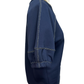 Short Sleeve Knit Stitching Detail Top Navy