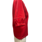 Short Sleeve Knit Stitching Detail Top Red