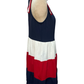 Shoulder Bow Tie Color Block Mini Dress