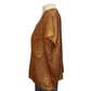 Metallic Sweater Top Rust