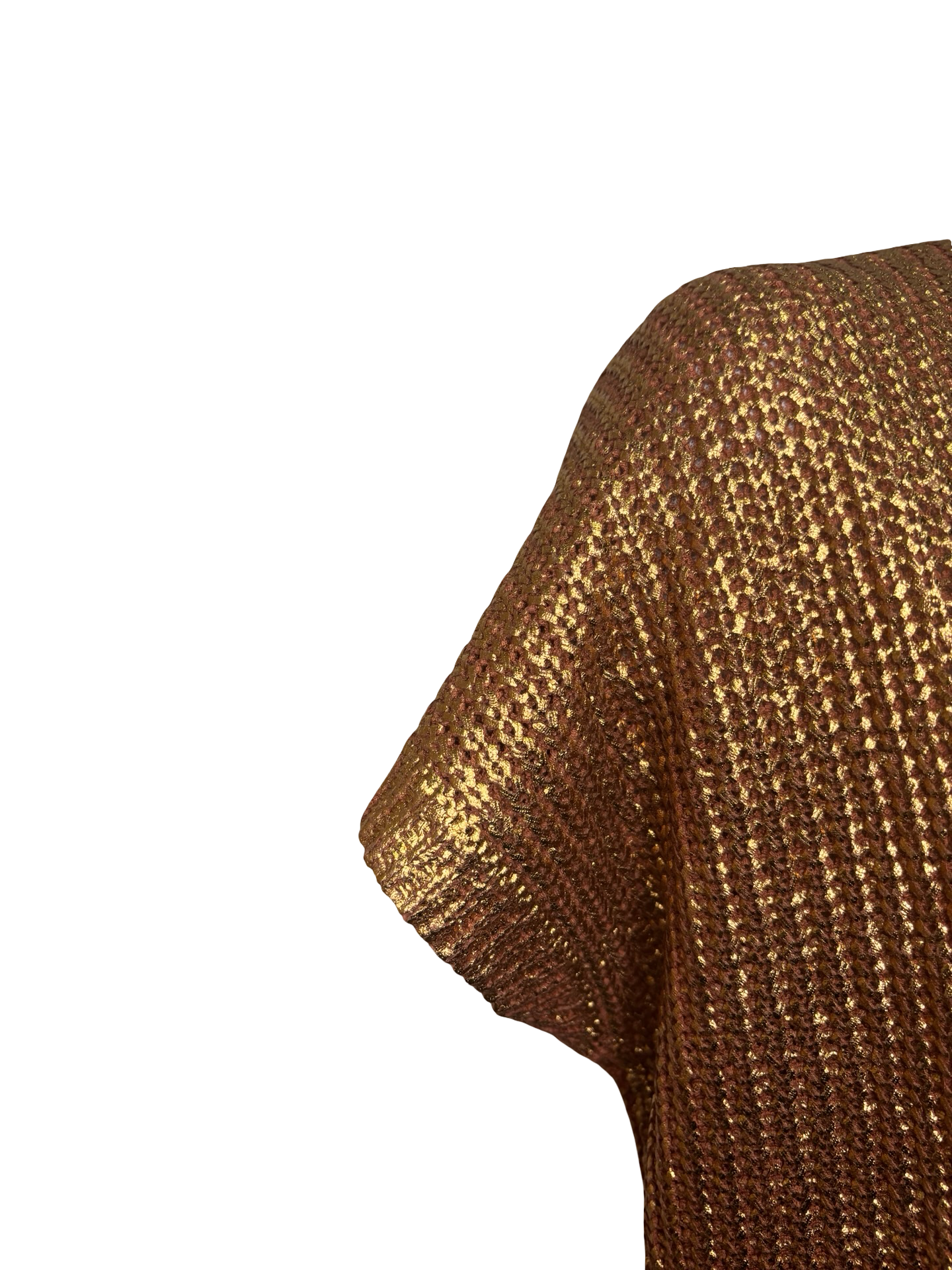 Metallic Sweater Top Rust