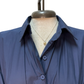 Short Sleeve Ruched Waist Shirt Dress Navy